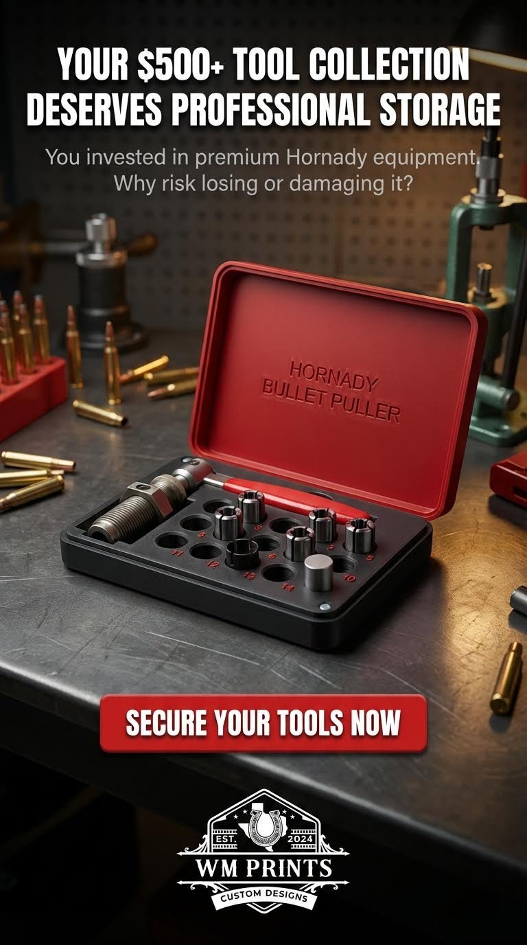 How to Properly Organize Your Reloading Area with the Hornady Bullet Puller and Collets Storage Case - WM Prints LLC