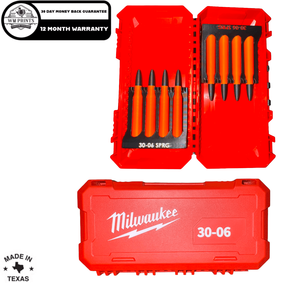 Innovative Ammo Inserts: Transform Rifle Maintenance with Milwaukee Shockwave Compatibility - WM Prints LLC