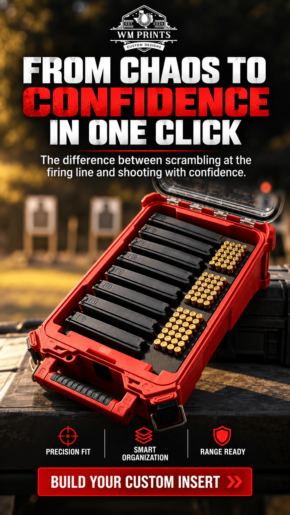 Organize Your Firearm Accessories Efficiently with Milwaukee Packouts Glock Magazine Inserts - WM Prints LLC