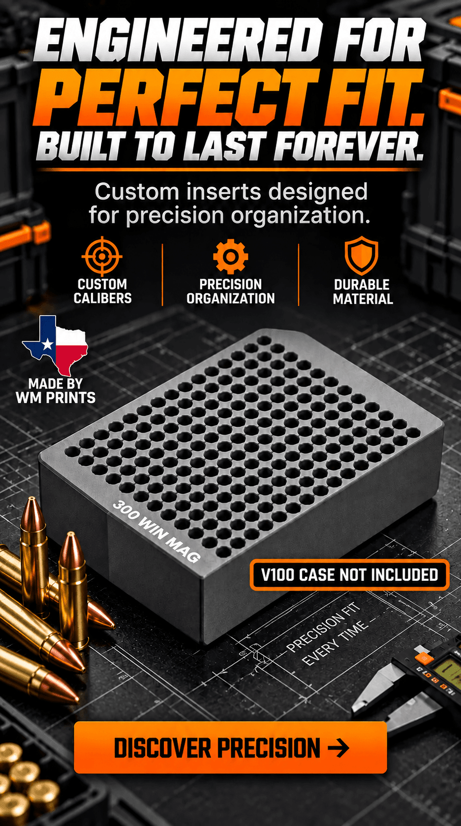 Perfect Your Gear Utilization with Made for Pelican Vault V100 Left and Right Inserts - WM Prints LLC