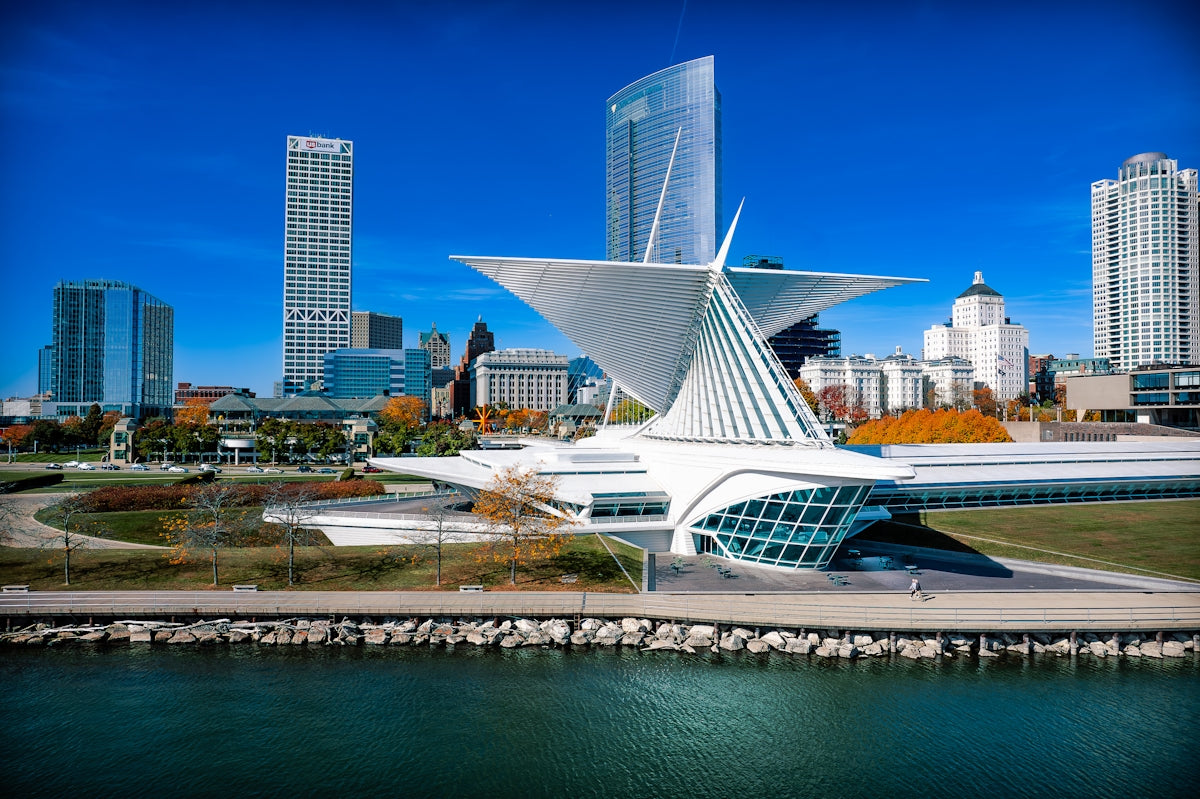 A view of a city from across the water