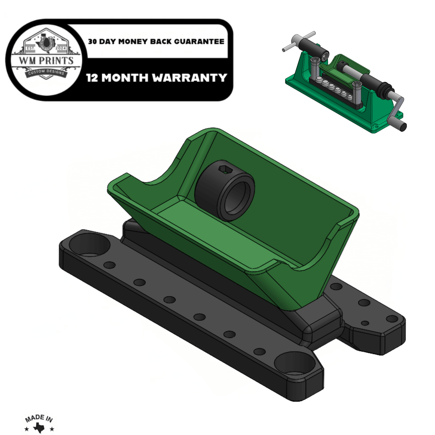 RCBS style brass case trimming catcher, for RCBS  case trimmer 2. - WM Prints LLC