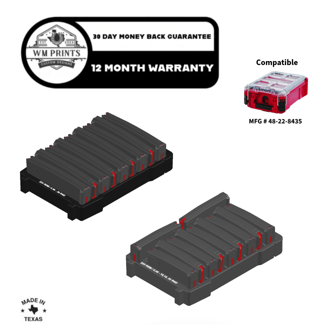 Revolutionize Your Gear Storage with Milwaukee Packout Magpul Magazine Inserts - WM Prints LLC