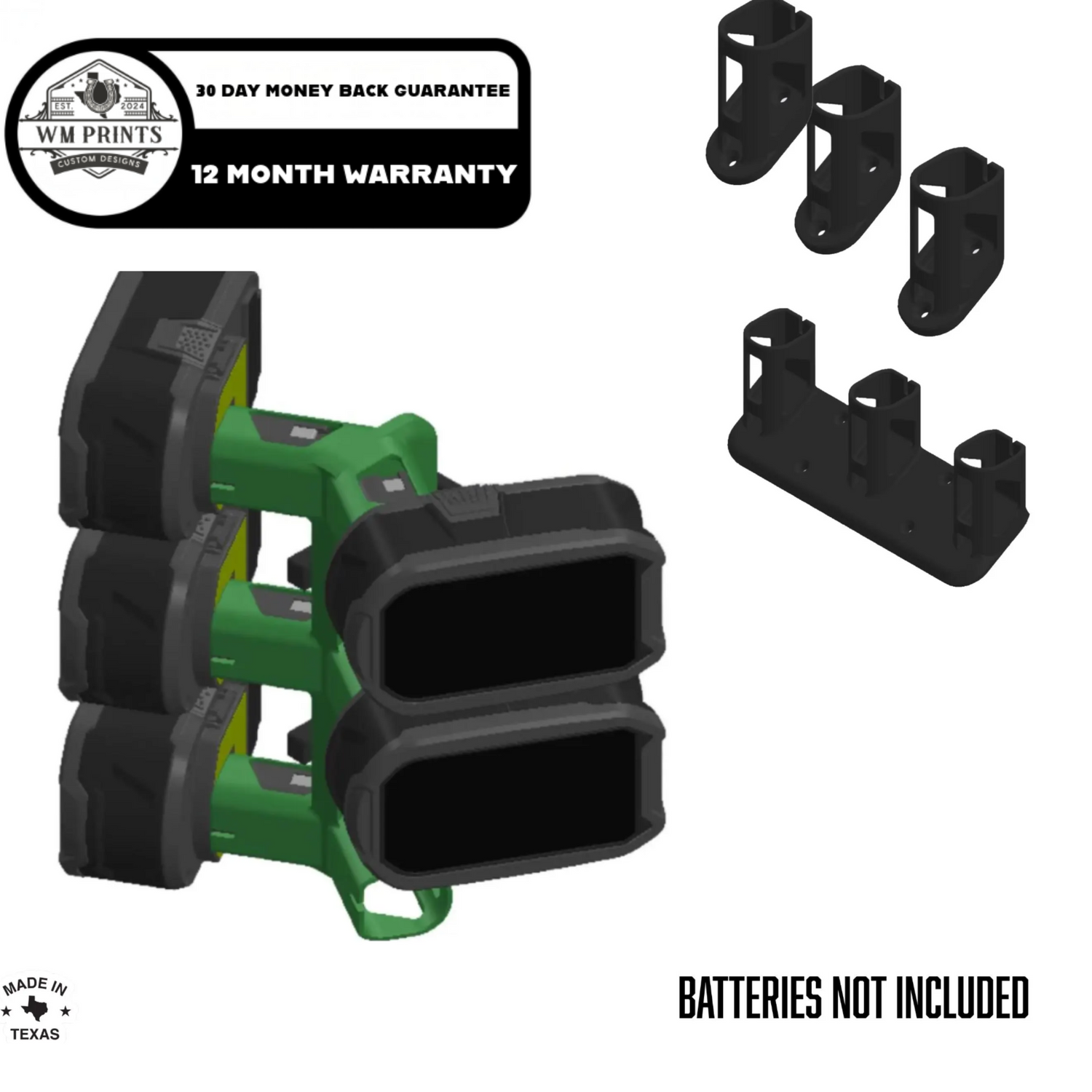 Ryobi 18v ONE+ battery wall mounts