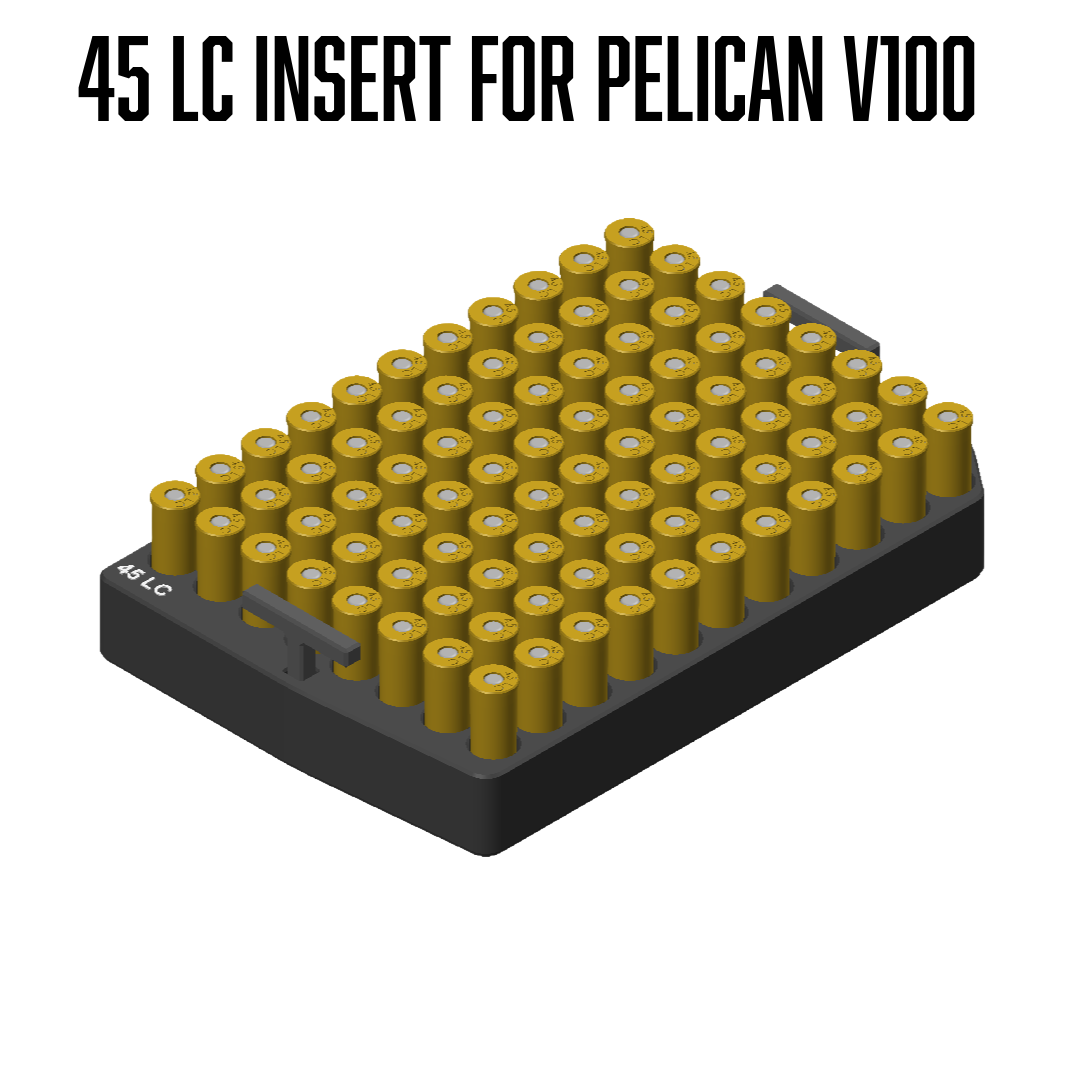 Vault by Pelican™ V100 Pistol Ammo Inserts, Tri-Tray and Dividers.