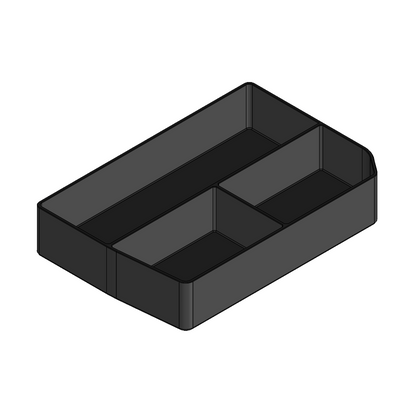 Vault by Pelican™ V100 Pistol Ammo Inserts, Tri-Tray and Dividers.