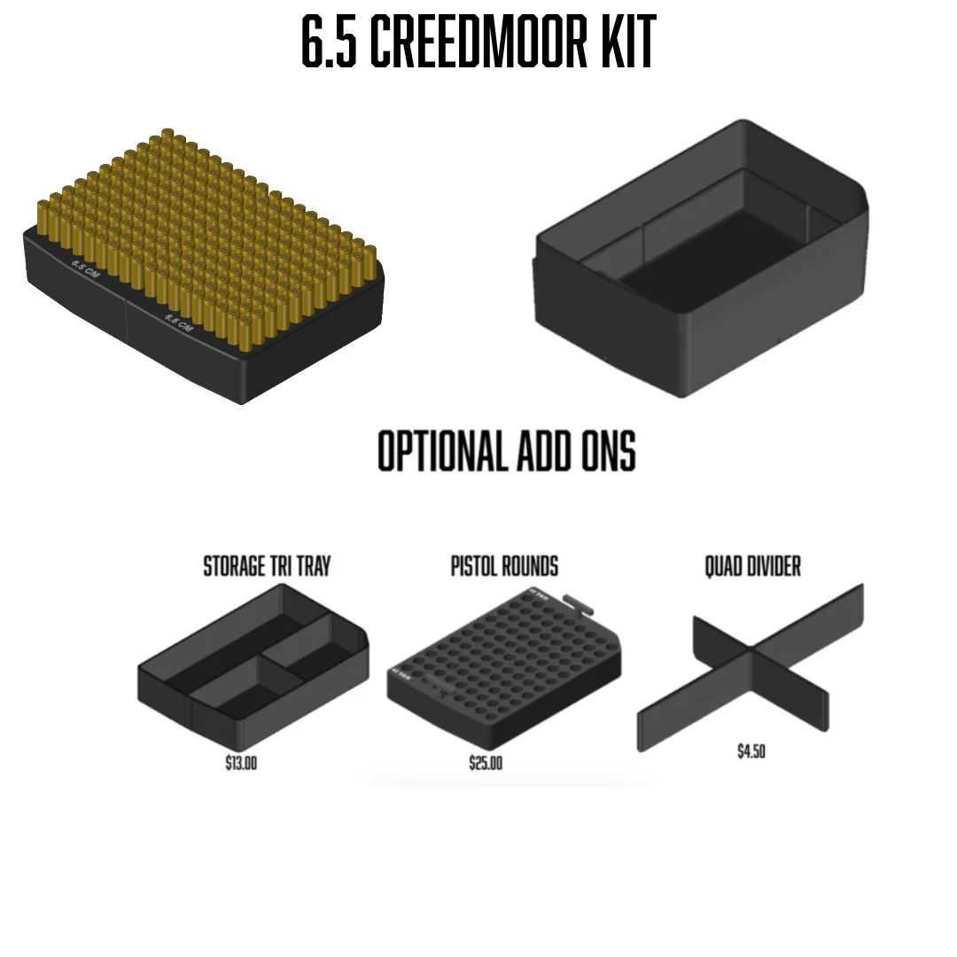 Pelican™ Vault V100 Ammo Insert kits.