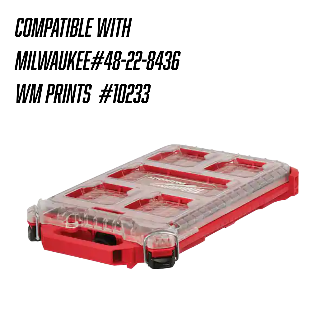 Made for Milwaukee Packouts Slim low profile Ammo Inserts.