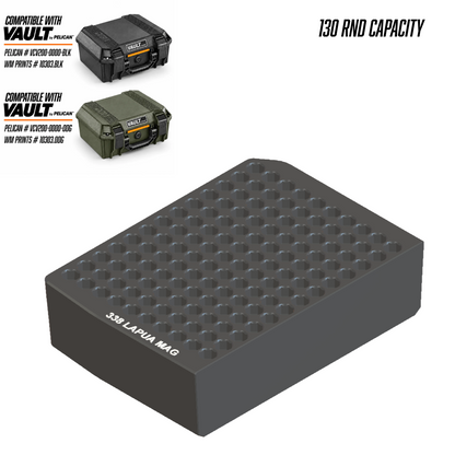 Made for Vault by Pelican™ V200 Left and Right Ammo inserts.