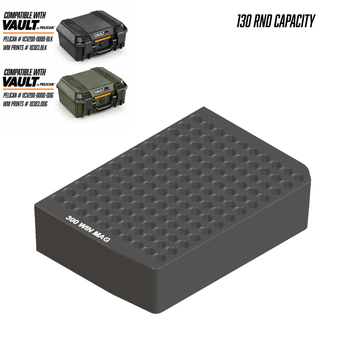 Made for Vault by Pelican™ V200 Left and Right Ammo inserts.