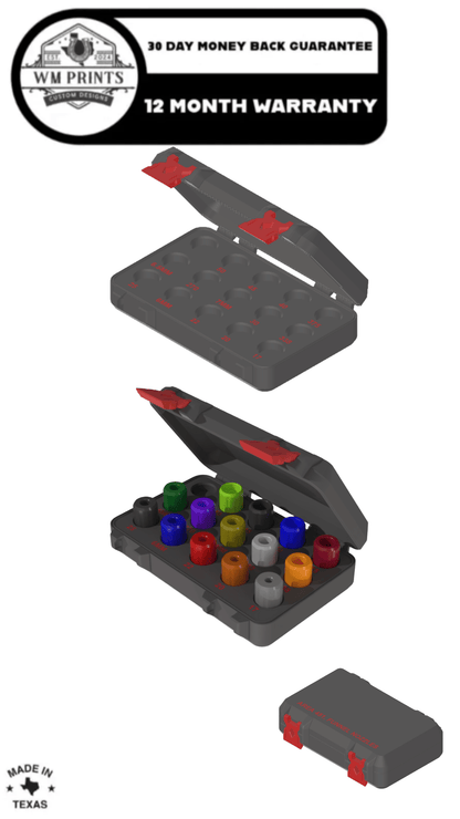 Area 451 Funnel Nozzle Hard Case | Durable Hinged Protection - WM Prints LLC