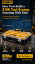 CASE, DEWALT TOUGH SYSTEM, DEEP PRO, 10 BIN - WM Prints LLC
