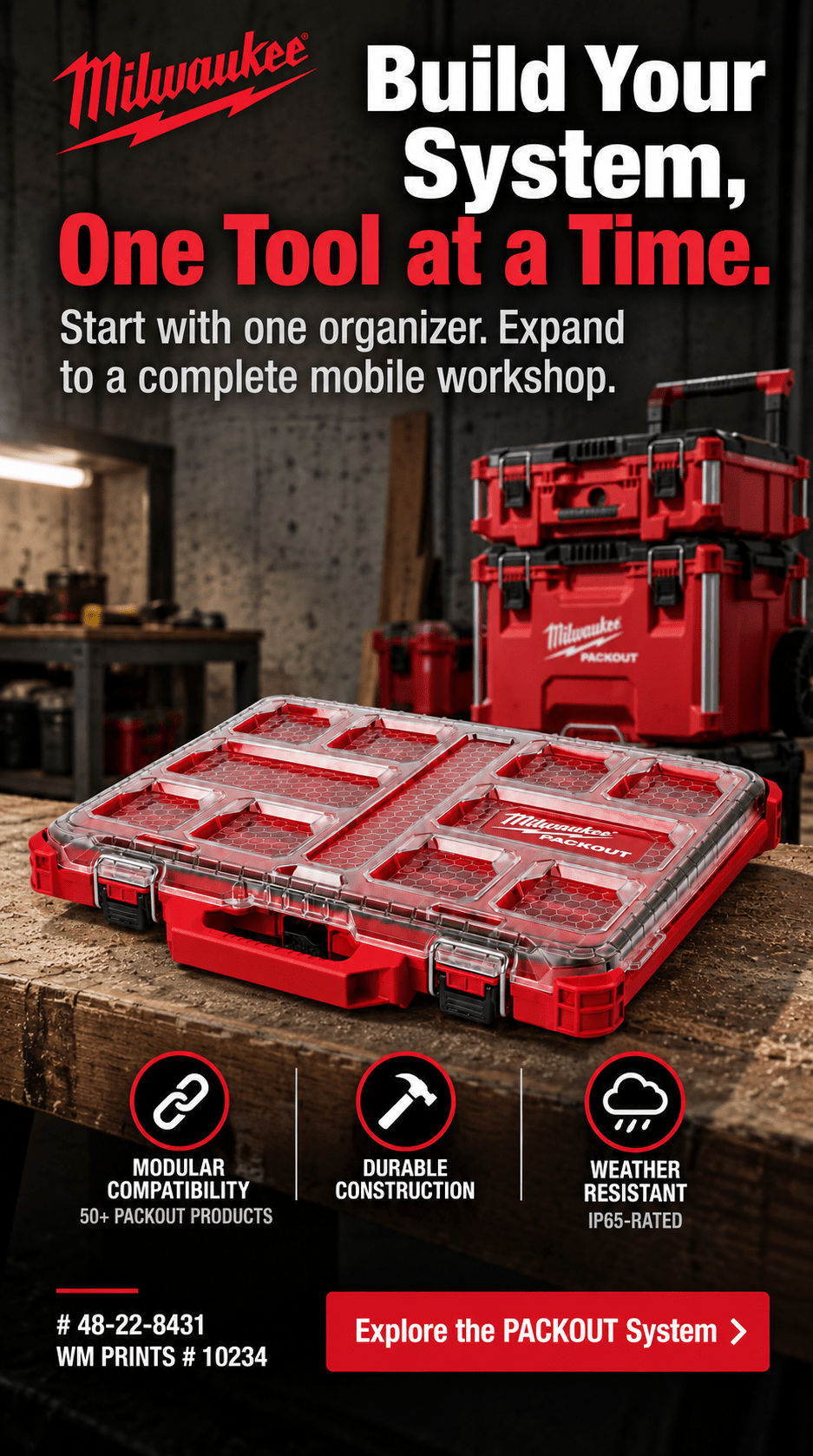 CASE, PACKOUT, COMPACT, LP, 11 BIN - WM Prints LLC