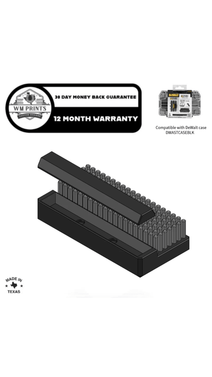 DeWalt Tough Case Hex Bit Tray Magnetic Parts Tray. - WM Prints LLC