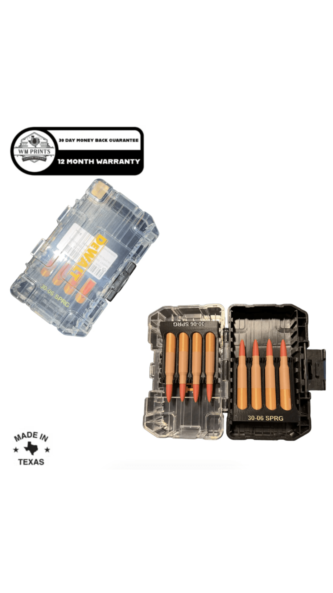 DeWalt Tough Case Toolbox Rifle Ammo Inserts - WM Prints LLC