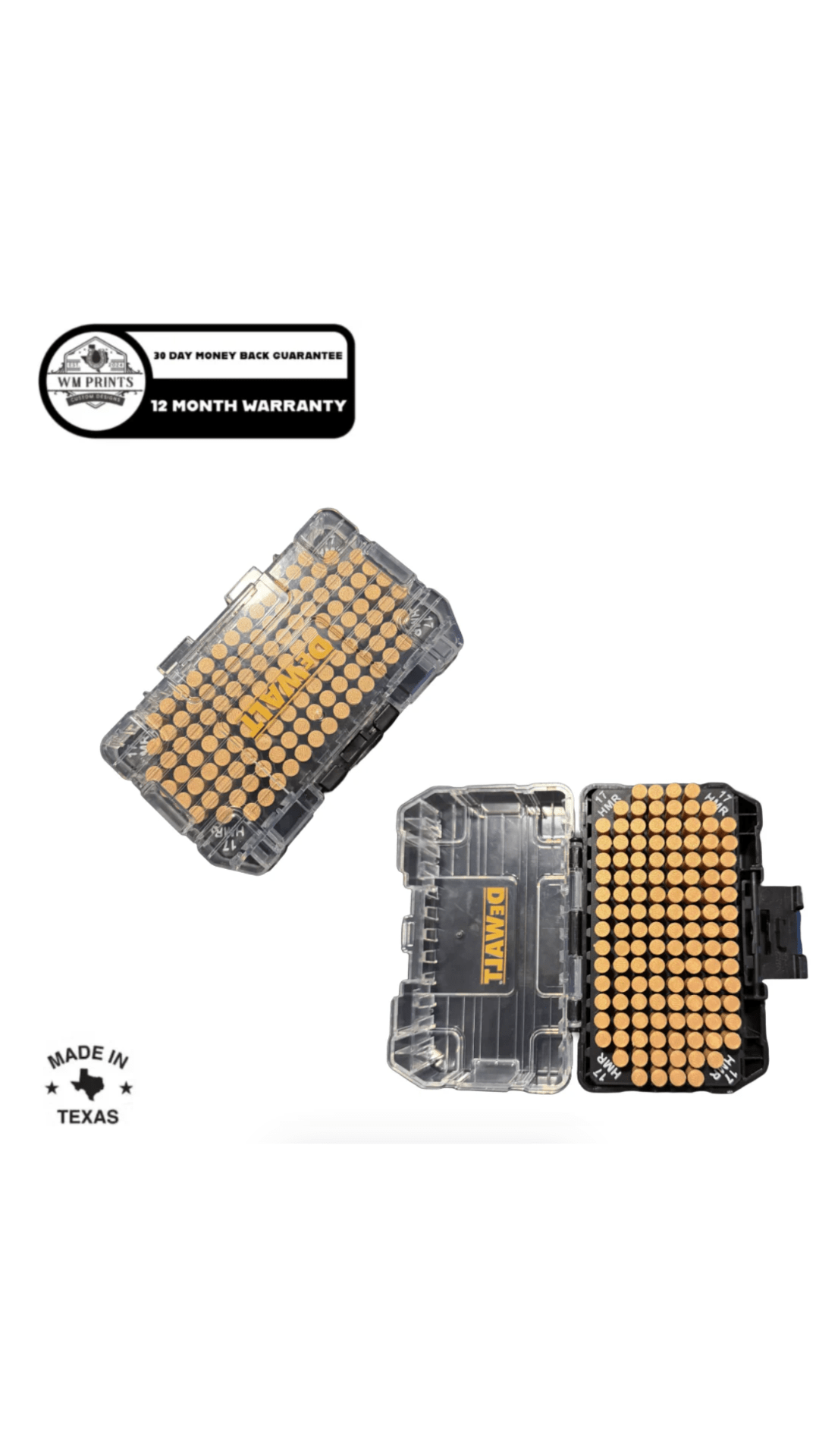 DeWalt Toughcase compatible ammo inserts. - WM Prints LLC