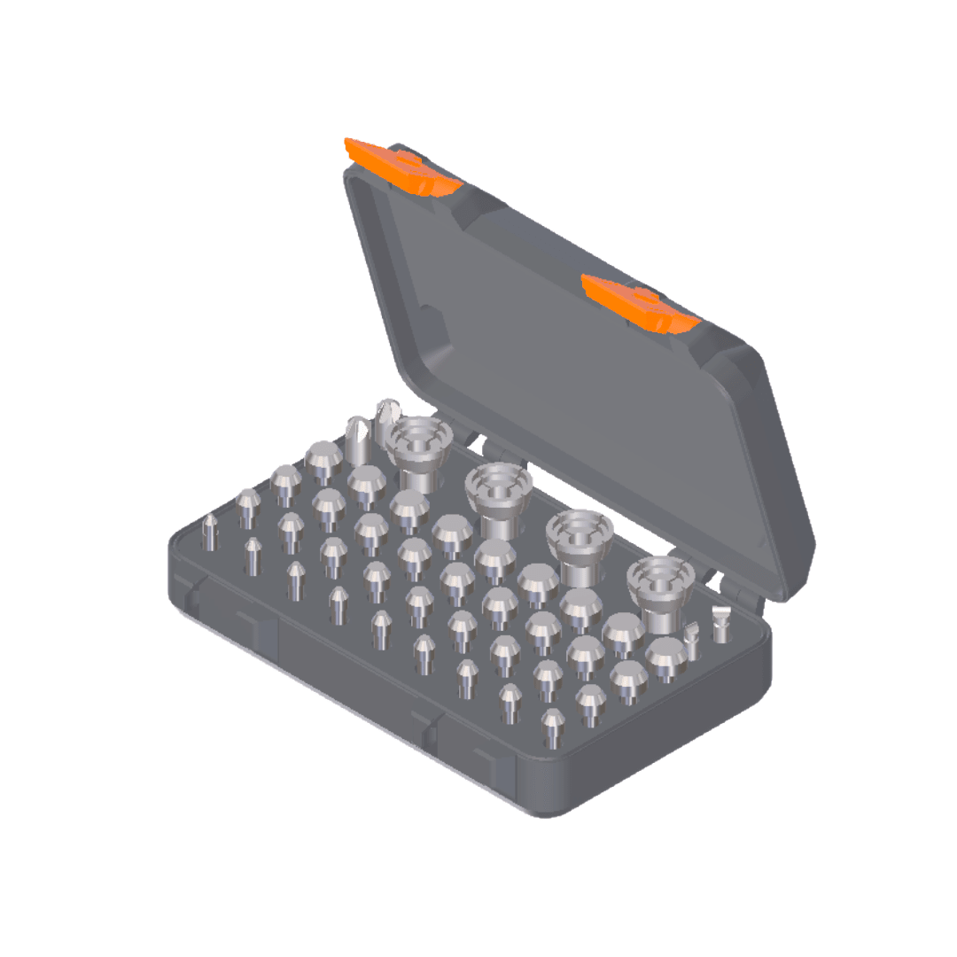 Forster Hinged Case for Case Trimmer Collets &amp; Pilots - WM Prints LLC