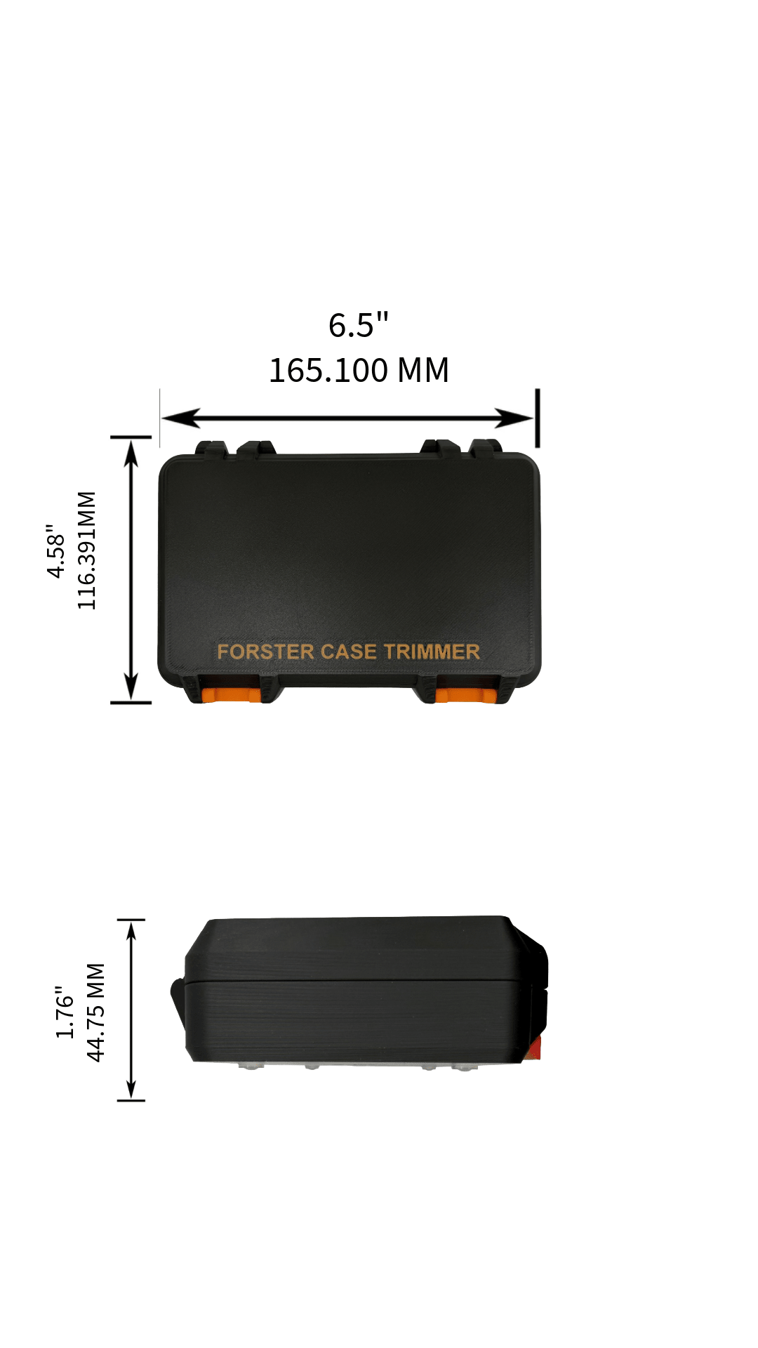 Forster Hinged Case for Case Trimmer Collets &amp; Pilots - WM Prints LLC