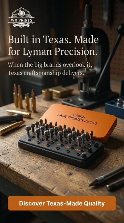 LYMAN Case Trimmer Pilots Holder. - WM Prints LLC