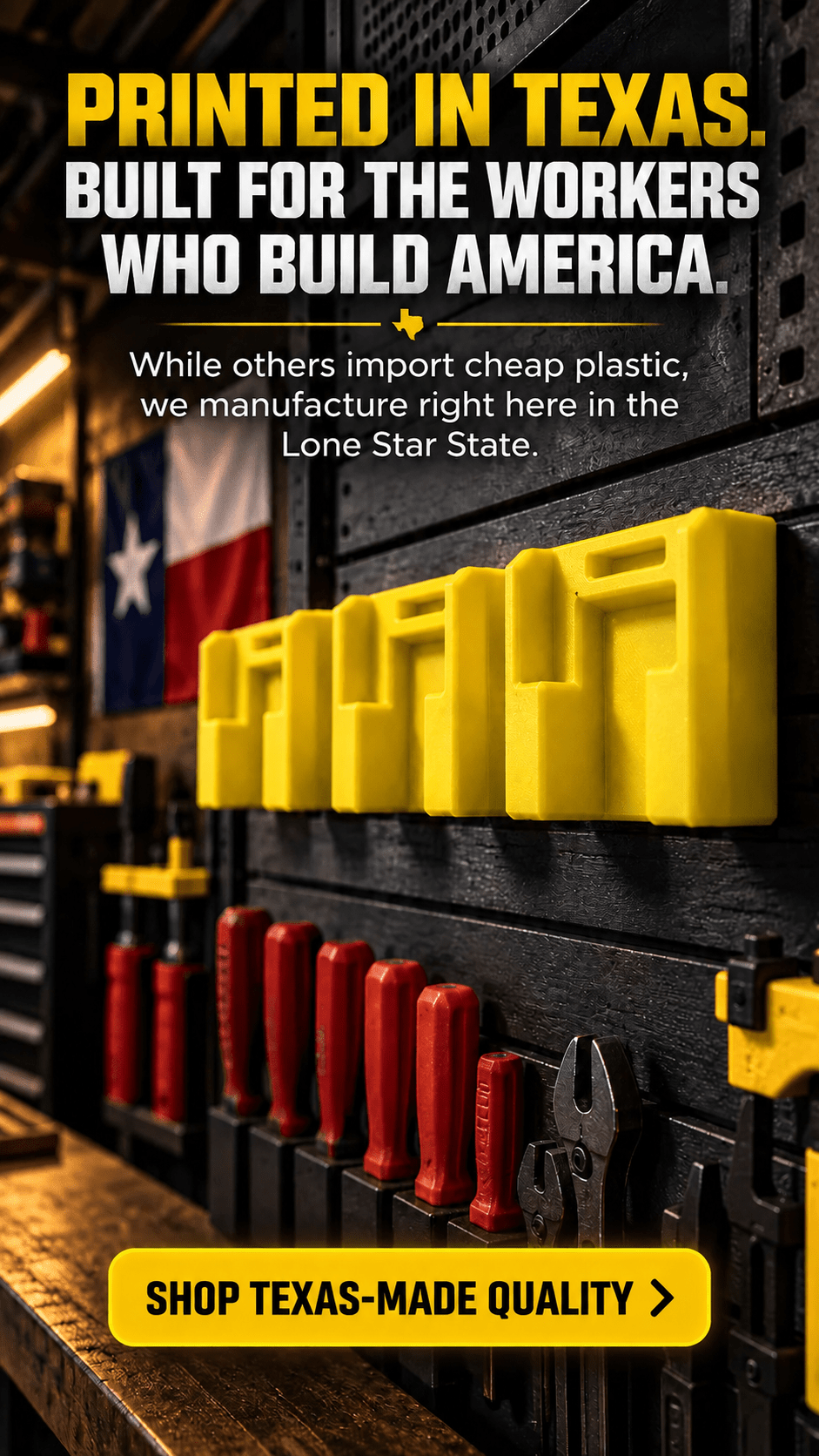 Made for DeWalt 20v compatible battery type wall mounts - WM Prints LLC