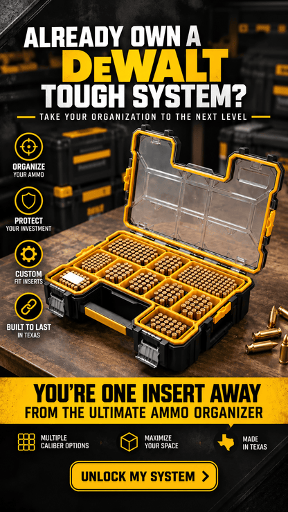Made for DeWalt Deep Pro Ammo Inserts - WM Prints LLC