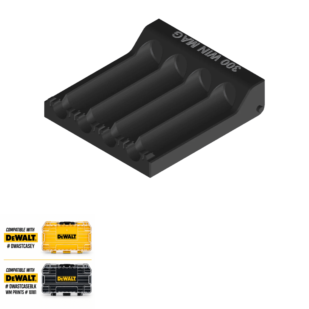 Made for DeWalt Tough Case Toolbox Rifle Ammo Inserts - WM Prints LLC