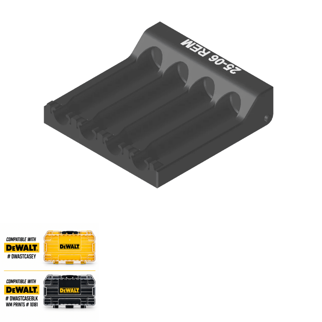 Made for DeWalt Tough Case Toolbox Rifle Ammo Inserts - WM Prints LLC