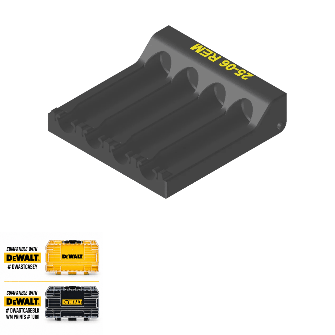 Made for DeWalt Tough Case Toolbox Rifle Ammo Inserts - WM Prints LLC
