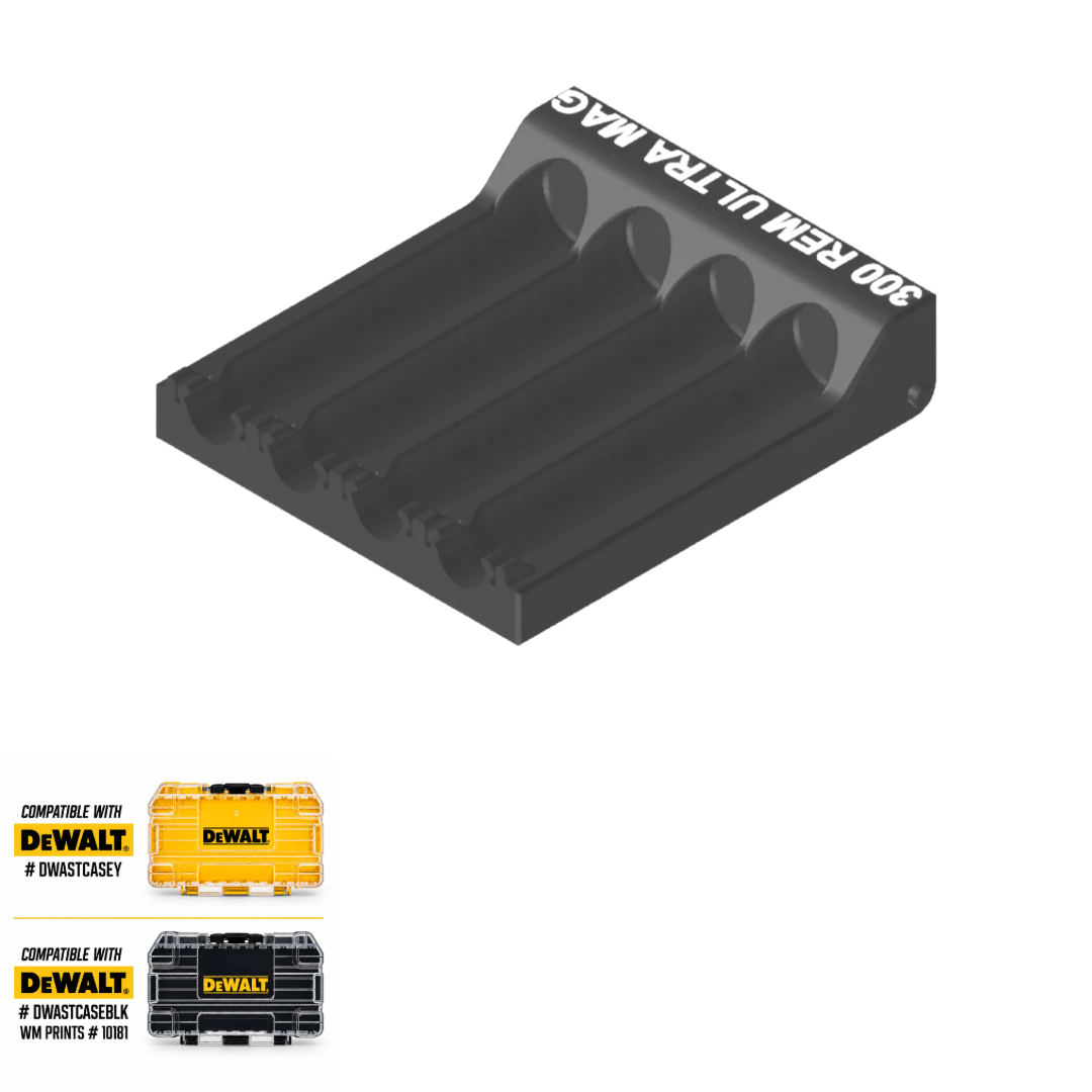 Made for DeWalt Tough Case Toolbox Rifle Ammo Inserts - WM Prints LLC