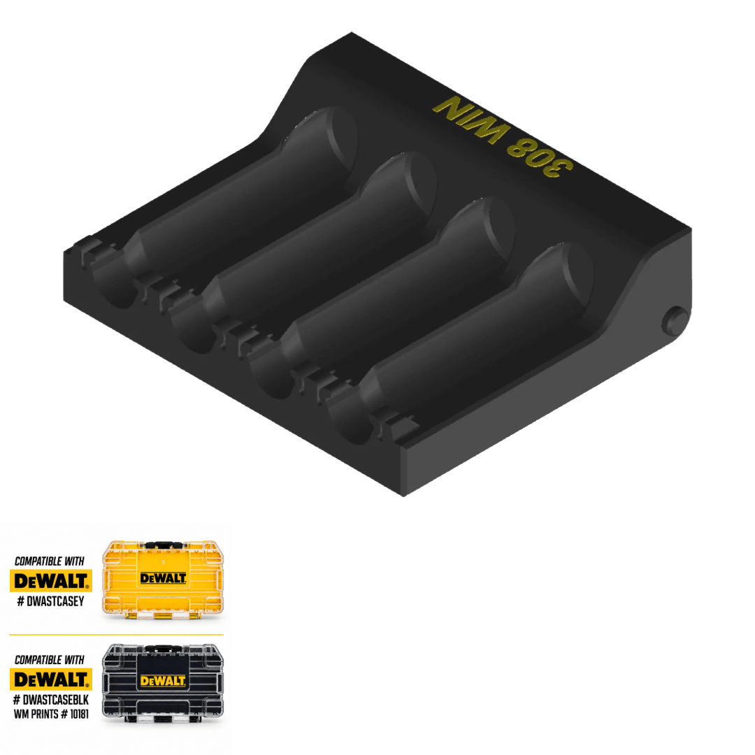 Made for DeWalt Tough Case Toolbox Rifle Ammo Inserts - WM Prints LLC