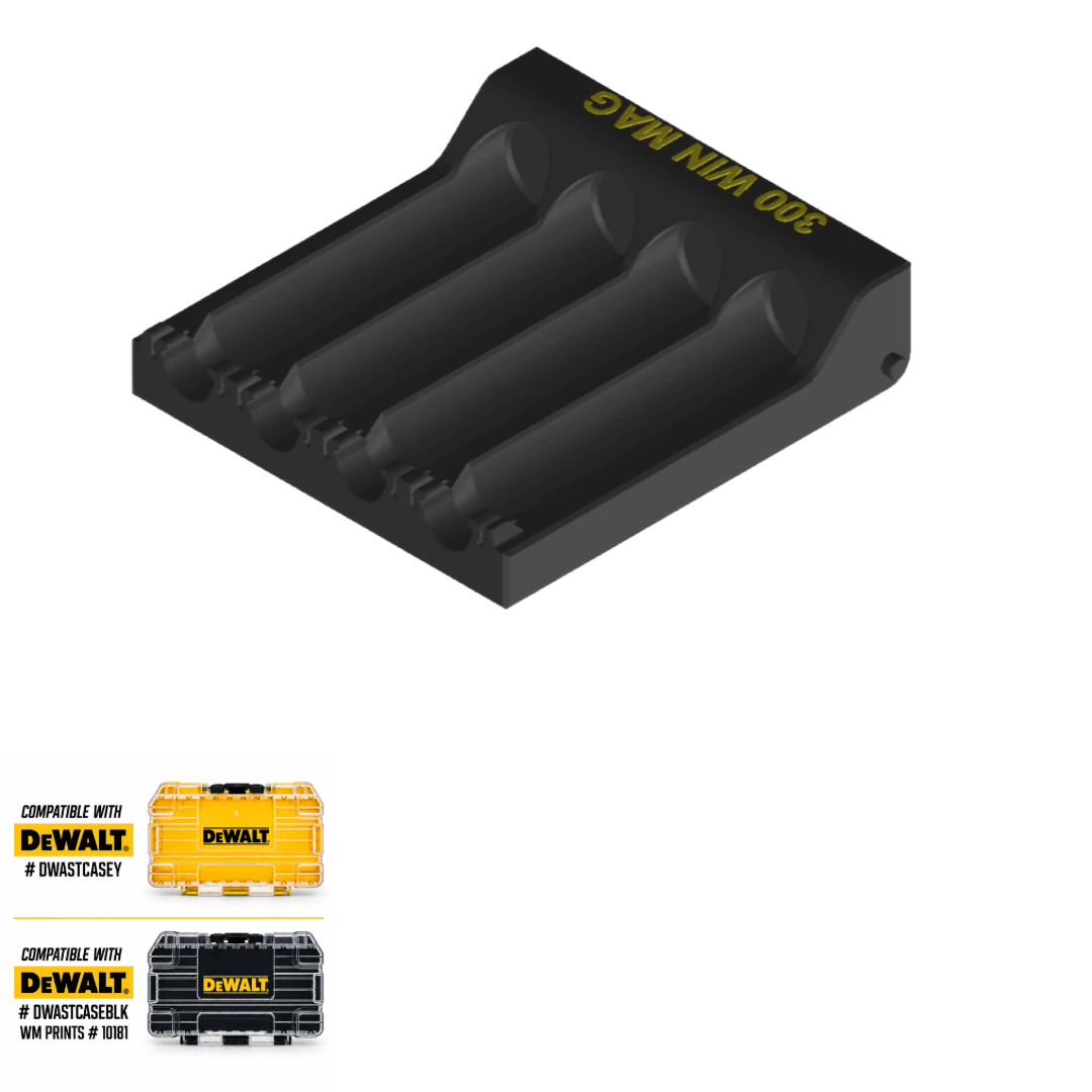 Made for DeWalt Tough Case Toolbox Rifle Ammo Inserts - WM Prints LLC
