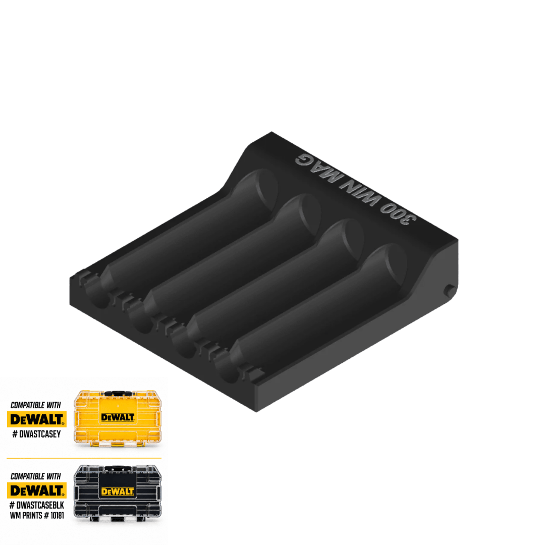 Made for DeWalt Tough Case Toolbox Rifle Ammo Inserts - WM Prints LLC