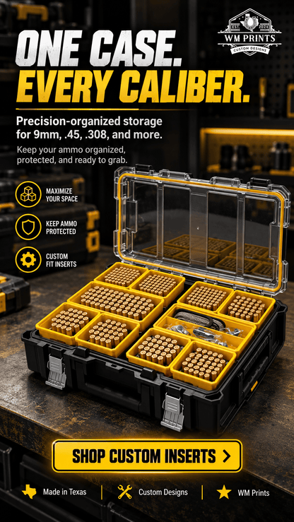 Made for DeWalt Tough System 2.0 Ammo Inserts. - WM Prints LLC