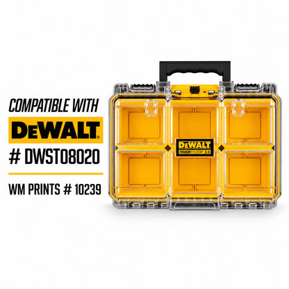 Made for DeWalt Tough System 2.0 Divider Inserts. - WM Prints LLC