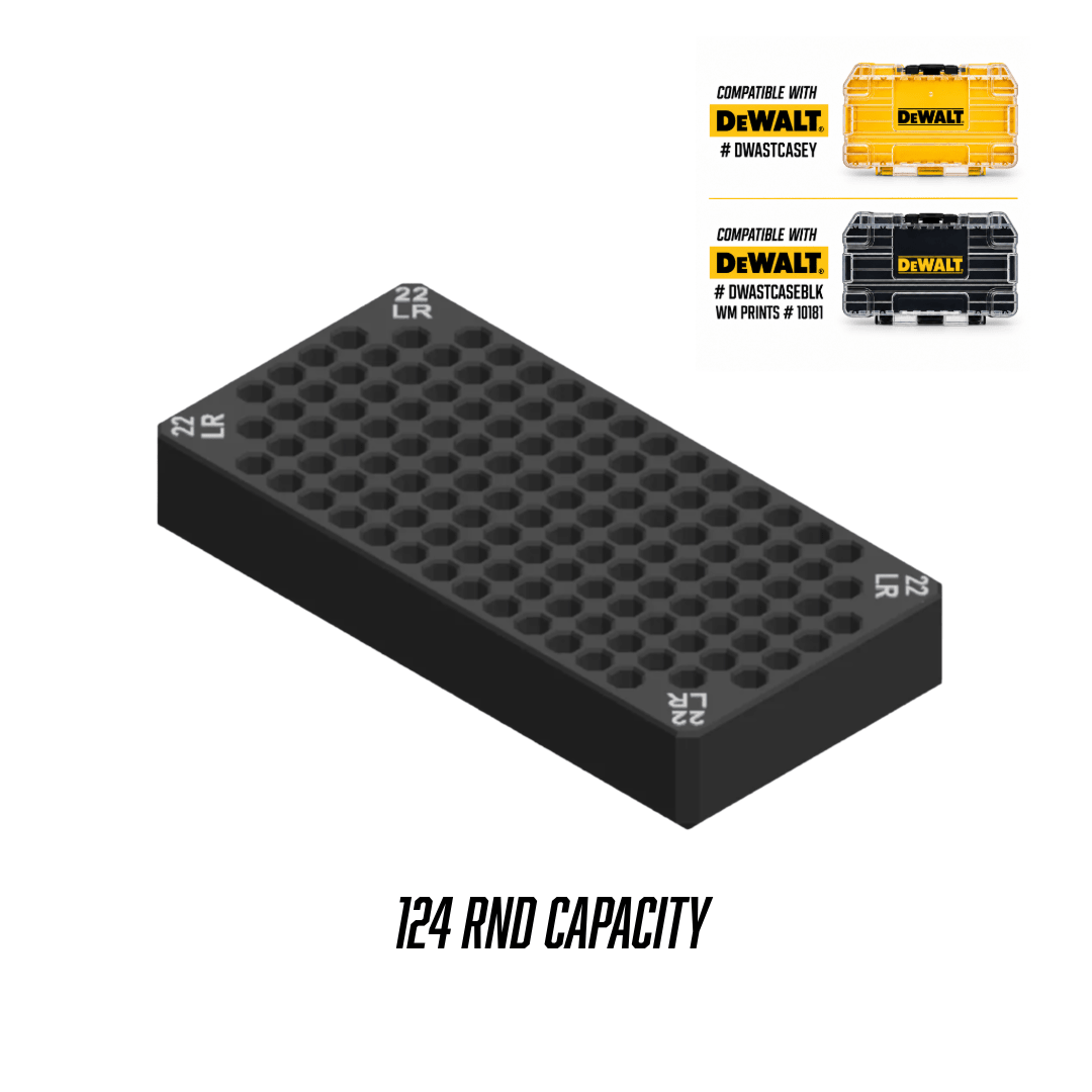 Made for DeWalt Toughcase compatible ammo inserts. - WM Prints LLC