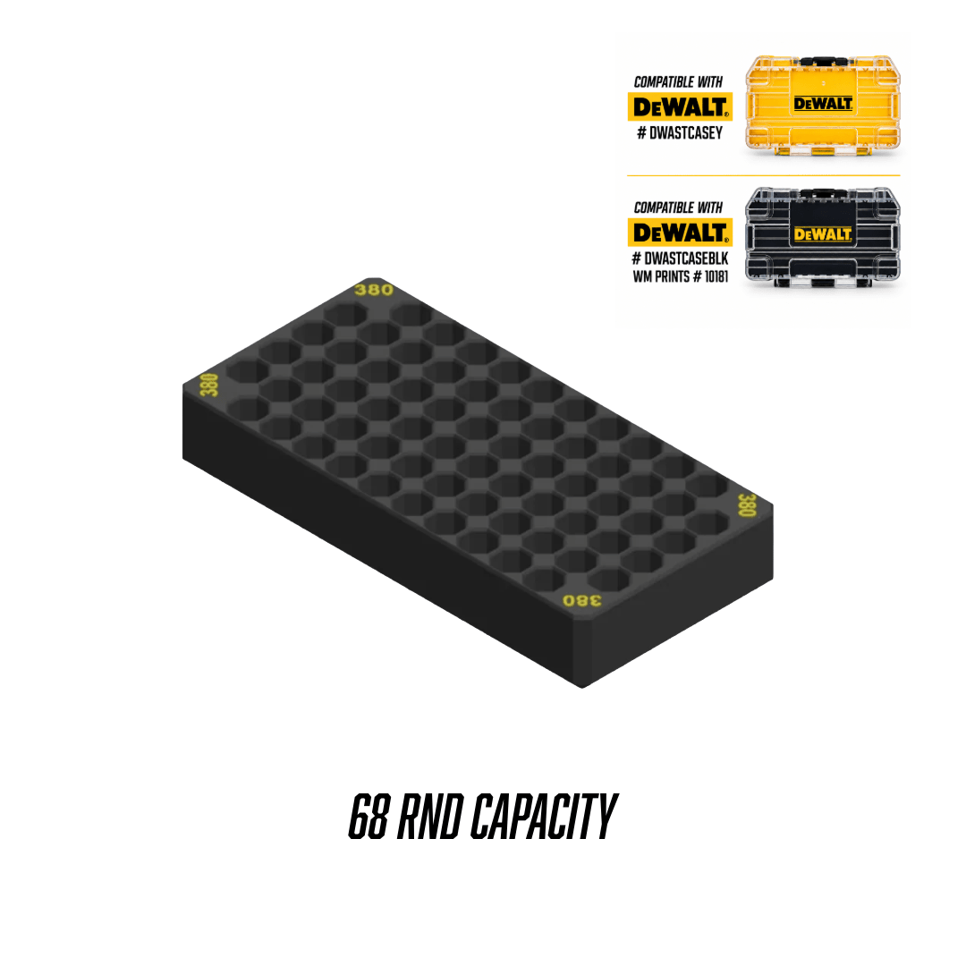 Made for DeWalt Toughcase compatible ammo inserts. - WM Prints LLC