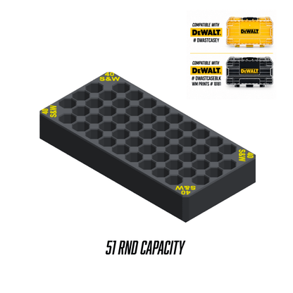 Made for DeWalt Toughcase compatible ammo inserts. - WM Prints LLC