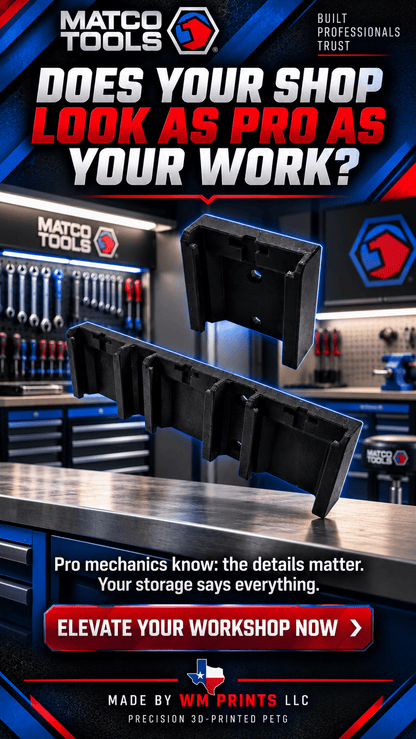 Made for Matco type battery mounts - WM Prints LLC