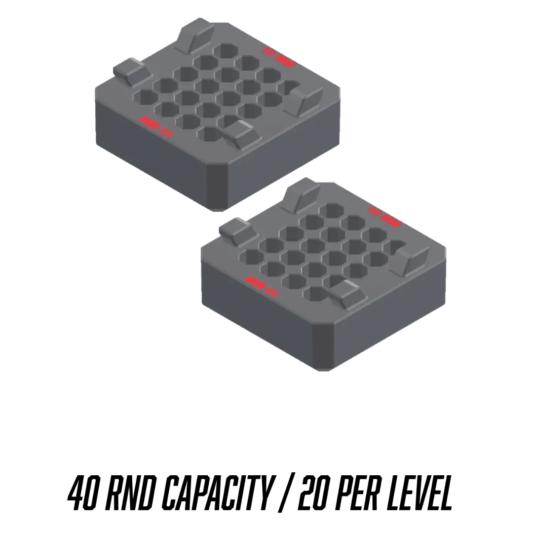 Made for Milwaukee Packouts Ammo Inserts double stack. - WM Prints LLC