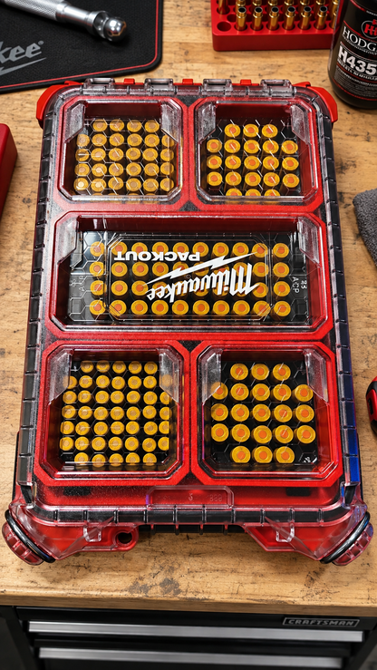 Made for Milwaukee Packouts Ammo Inserts Double Stack. - WM Prints LLC