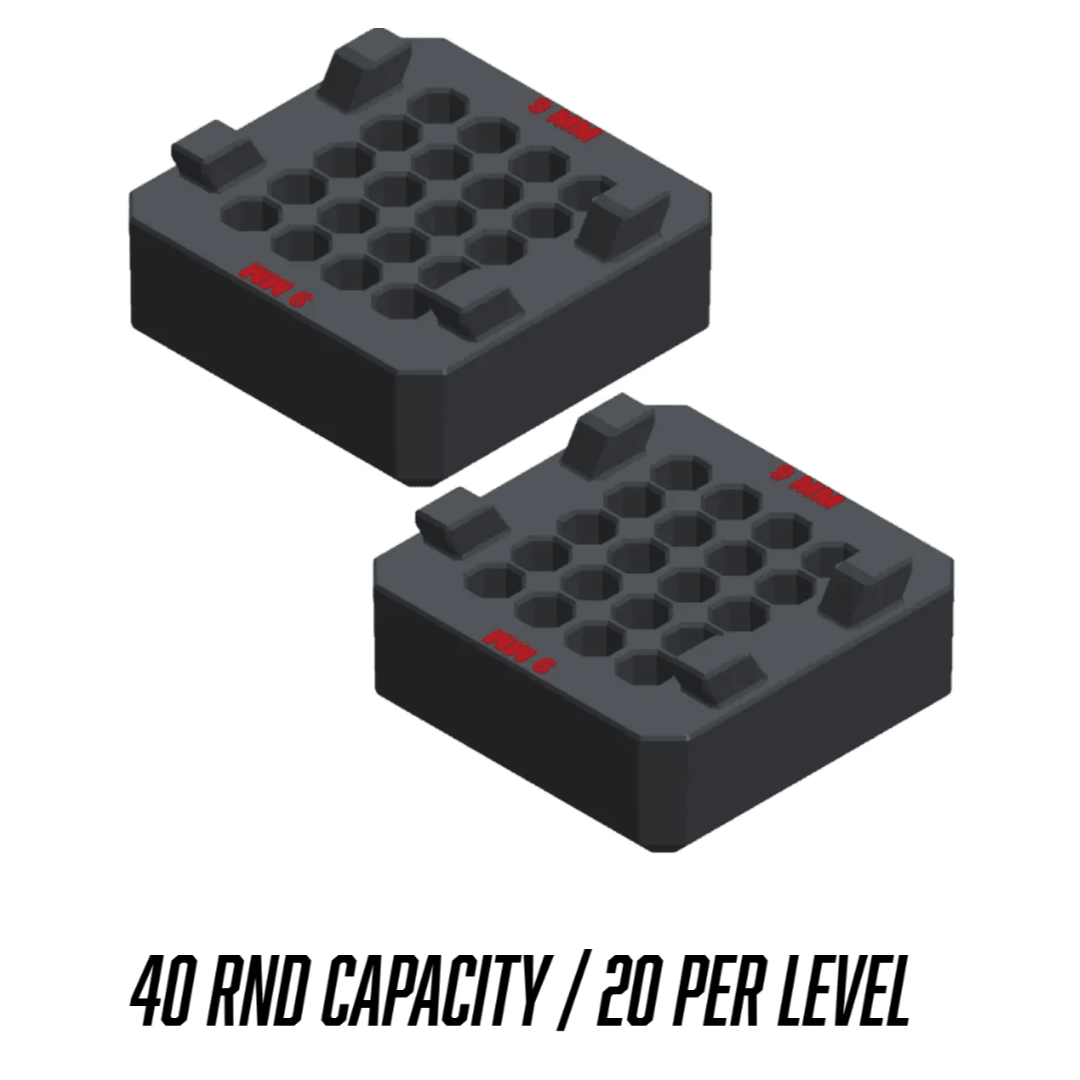Made for Milwaukee Packouts Ammo Inserts double stack. - WM Prints LLC