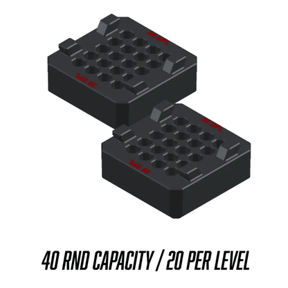 Made for Milwaukee Packouts Ammo Inserts double stack. - WM Prints LLC