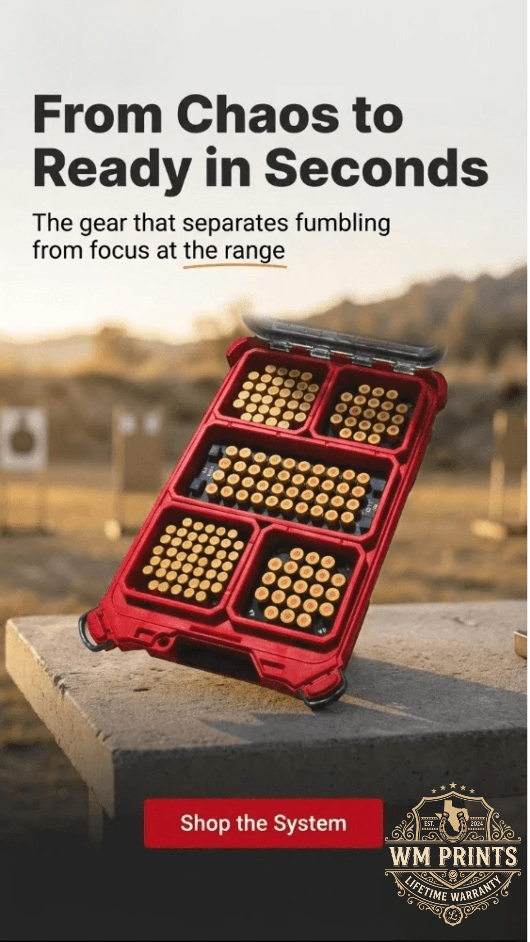 Made for Milwaukee Packouts Ammo Inserts double stack. - WM Prints LLC