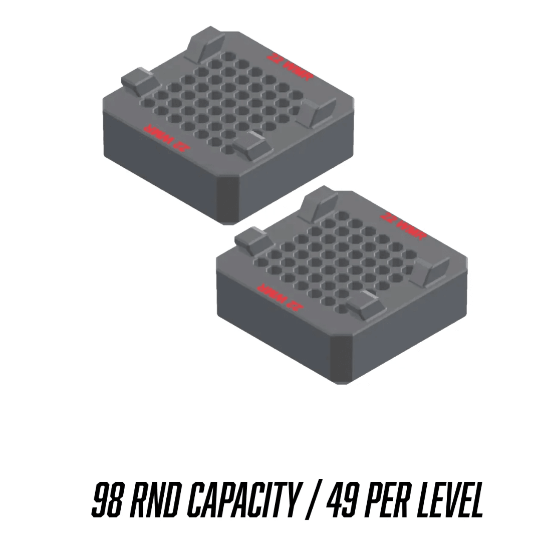 Made for Milwaukee Packouts Ammo Inserts double stack. - WM Prints LLC