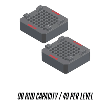 Made for Milwaukee Packouts Ammo Inserts double stack. - WM Prints LLC