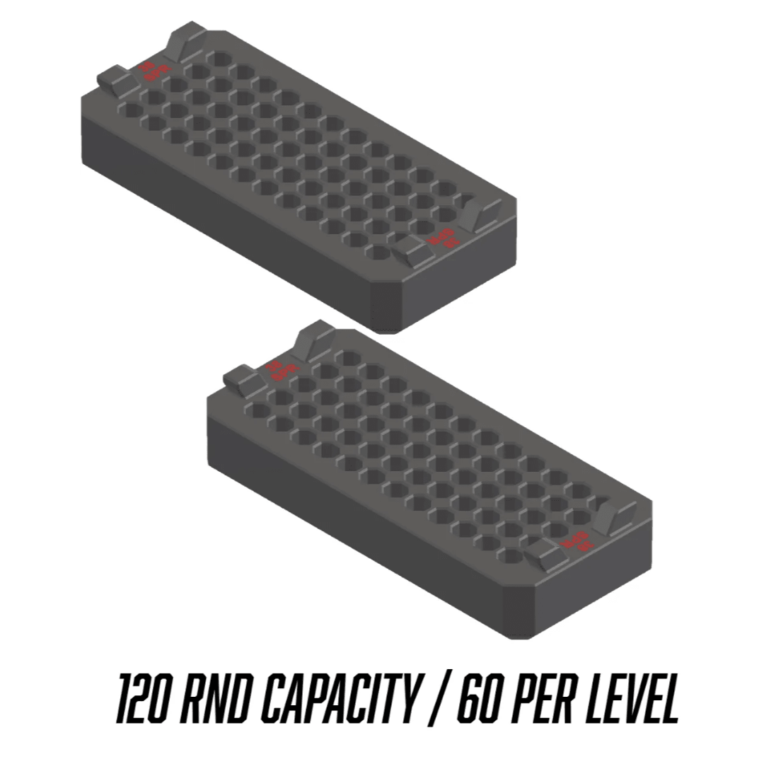 Made for Milwaukee Packouts Ammo Inserts double stack. - WM Prints LLC