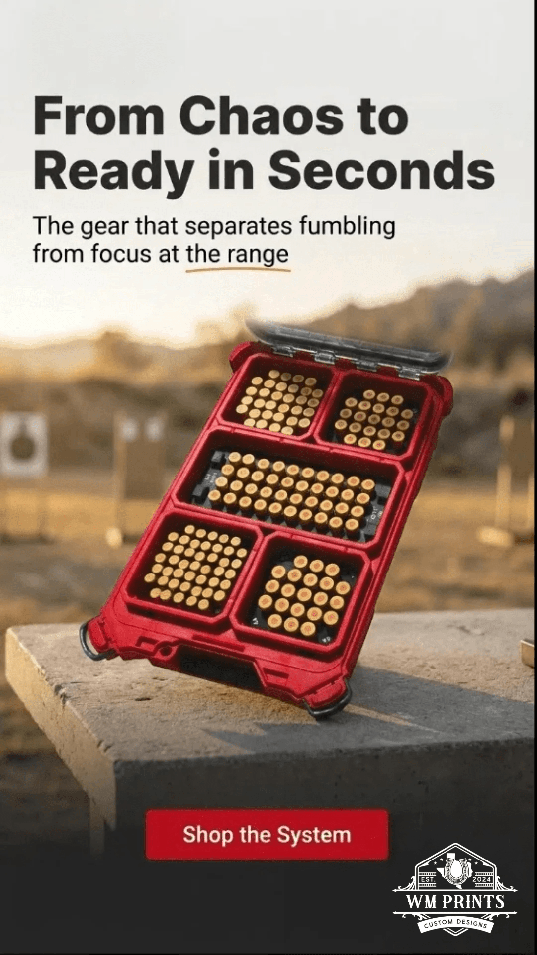 Made for Milwaukee Packouts Ammo Inserts double stack. - WM Prints LLC