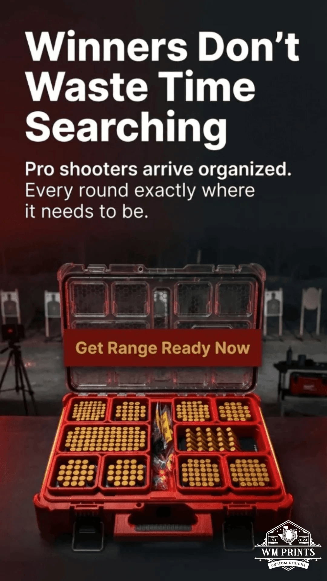 Made for Milwaukee Packouts Compact Ammo inserts. - WM Prints LLC