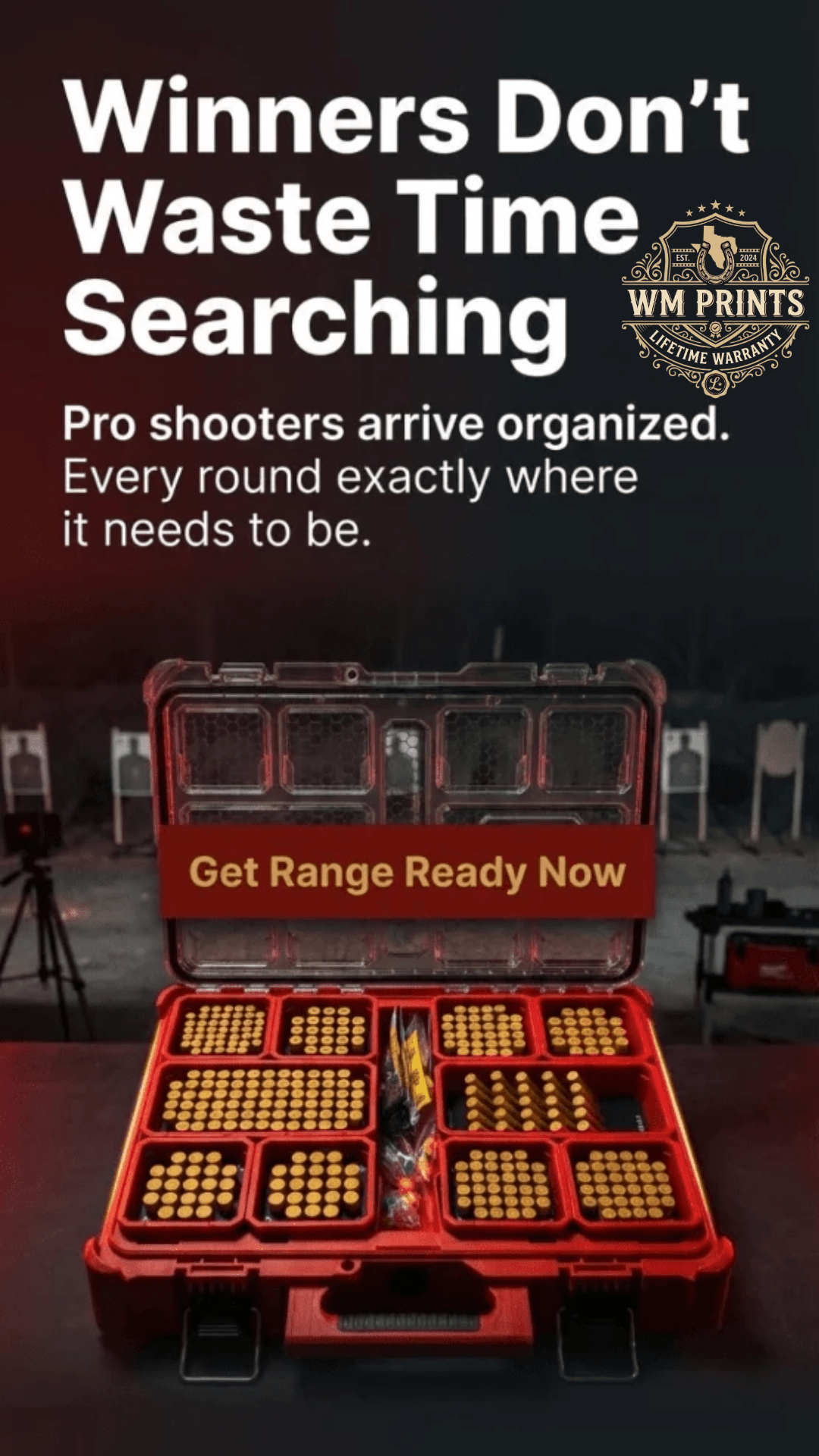 Made for Milwaukee Packouts Compact Ammo inserts. - WM Prints LLC