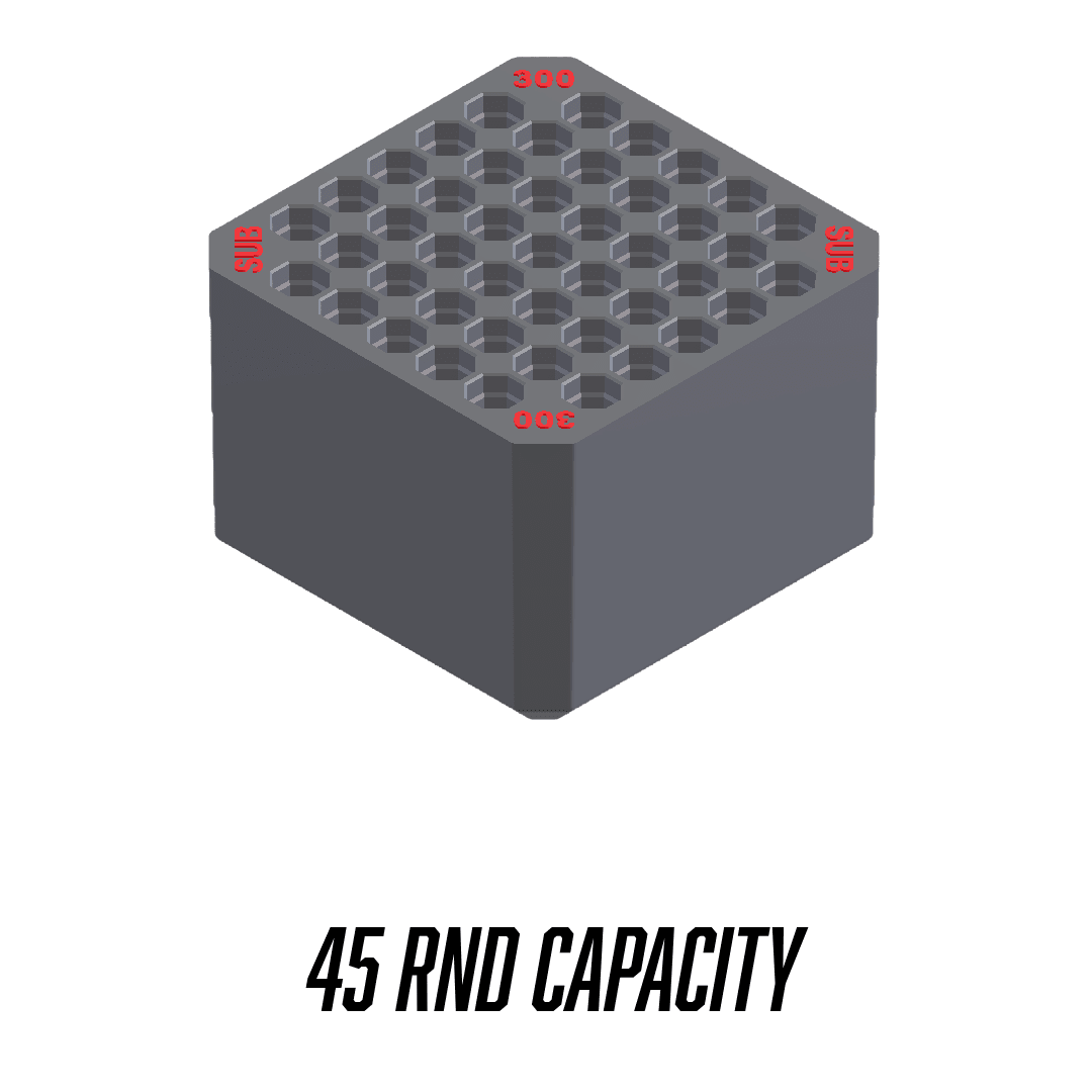 Made for Milwaukee Packouts Compact Ammo inserts. - WM Prints LLC